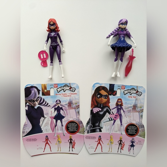 Set of 3: Miraculous Paris Action Figures, Ladybug the Hero + 2 Villains, NWT - Picture 10 of 13